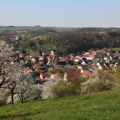 Niederhermsdorf vom Aussichtspunkt