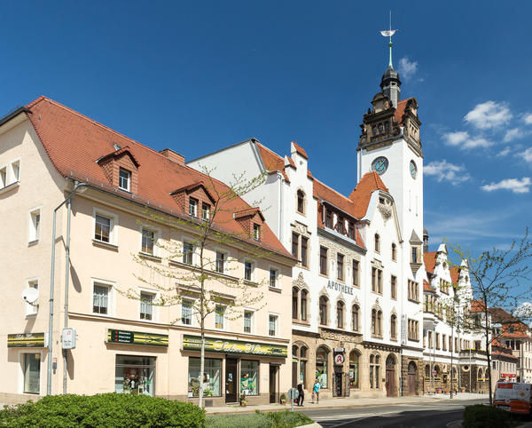 Im Potschappler Rathaus hat der Oberbürgermeister der Großen Kreisstadt Freital seinen Sitz.
