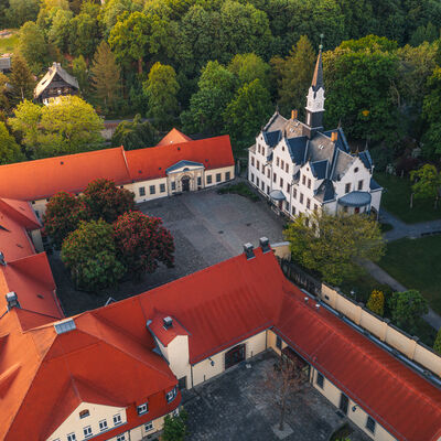 Schloss Burgk von oben