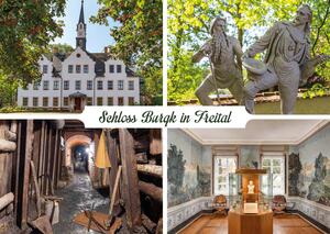 Postkarte Schloss Burgk in Freital