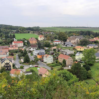 Blick auf Saalhausen vom Klitscherweg
