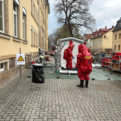 Einsatz�bung am Wei�eritzgymnasium