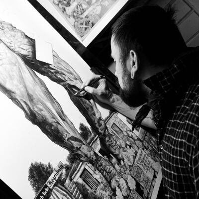Ein Kunstwerk entsteht