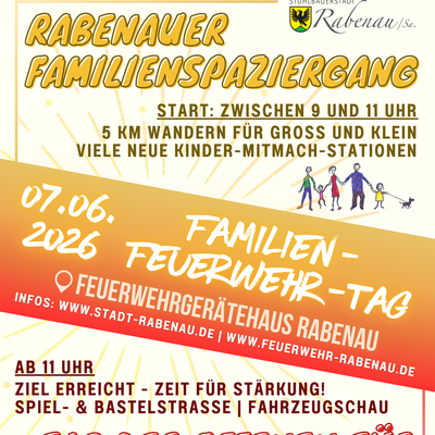 Plakat Familien-Feuerwehr-Tag