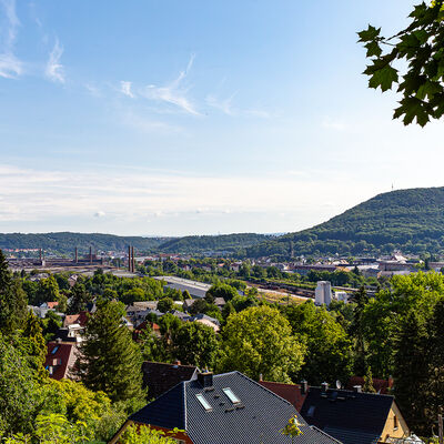 Blick vom Backofenfelsen