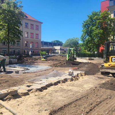 Die Arbeiten gehen Ende Mai bereits sichtbar voran.