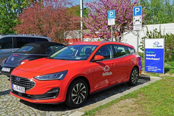 Carsharing-Station am Bahnhof Potschappel