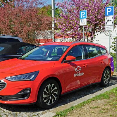 Carsharing-Station am Bahnhof Potschappel