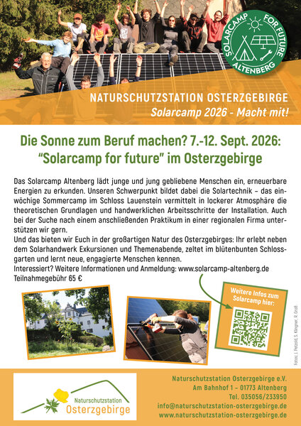 Plakat Solarcamp 2026