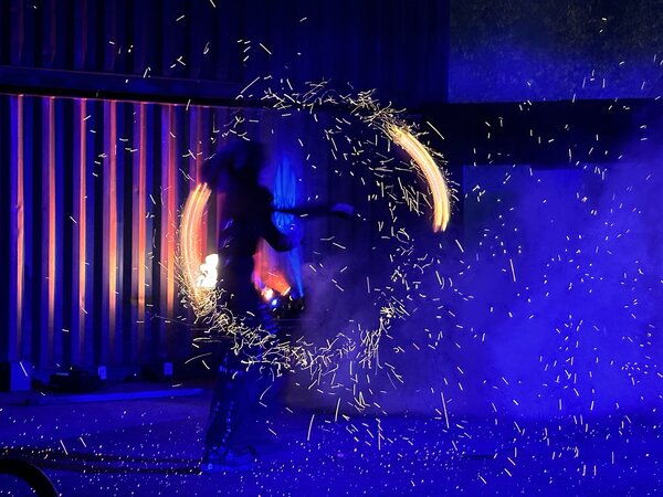 Sommern&auml;chte bei Oskar mit Feuershow am Abend