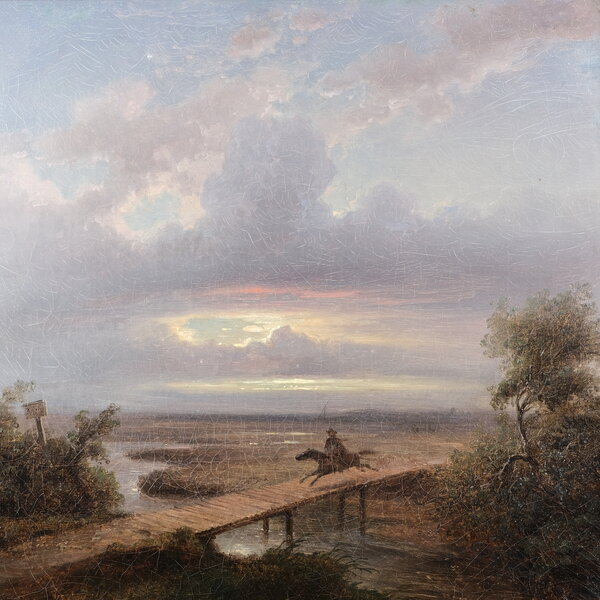 Robert Kummer, Der ungarische Wilddieb, um 1847, &Ouml;l auf Leinwand, Kunsthandlung K&uuml;hne