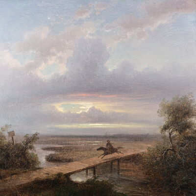 Robert Kummer, Der ungarische Wilddieb, um 1847, �l auf Leinwand, Kunsthandlung K�hne