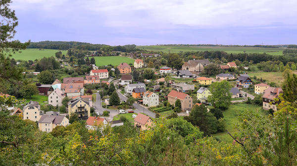 Blick auf Saalhausen