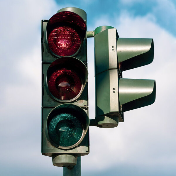 Ampel au�er Betrieb