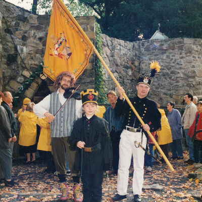 Feierlichkeiten an der Tagesstrecke 1996