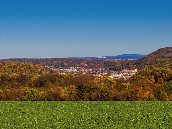 Blick von Somsdorf Richtung Freital