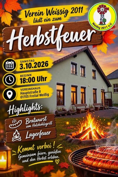Herbstfeuer Verein Wei&szlig;ig 2011