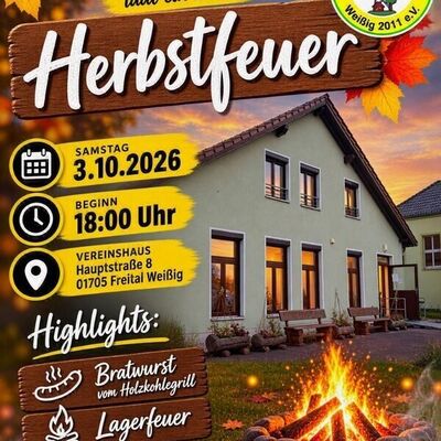 Herbstfeuer Verein Wei&szlig;ig 2011
