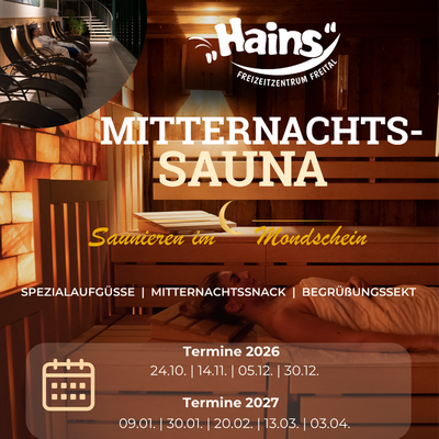 Mitternachtssauna im "Hains"