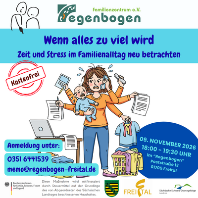 2026-11-09 Wenn alles zu viel wird - Zeit und Stress im Familienalltag neu betrachten