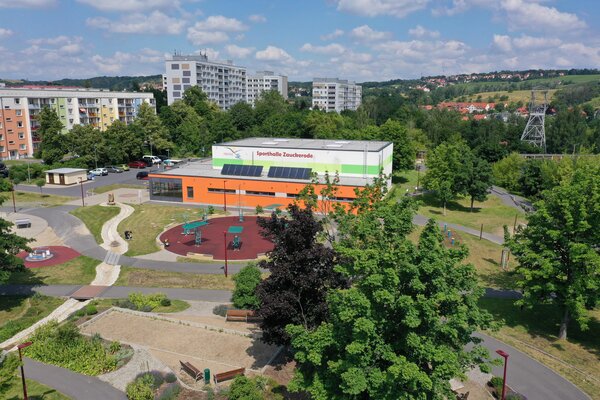 Der Mehrgenerationenpark in Zauckerode geh�rt zu den bekanntesten Spielpl�tzen in Freital.