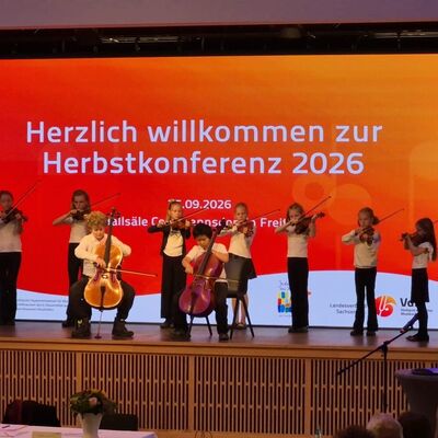 Auftritt des Fiedelmausorchesters
