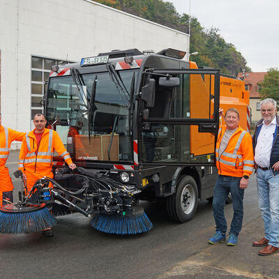 Neue Kehrmaschine