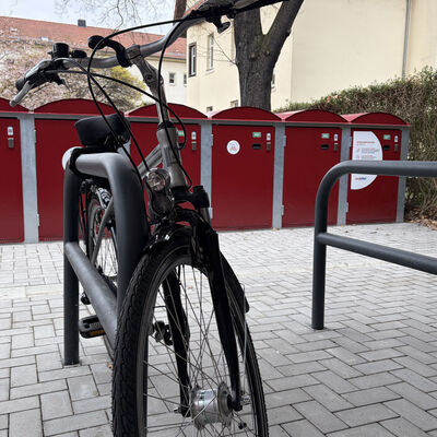 Die neue Fahrradabstellanlage